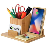3 IN 1 FAST WIRELESS CHARGER  WITH PHONE & PEN HOLDER